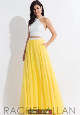 canary yellow prom dress