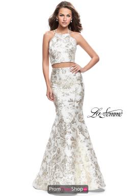White and Gold Prom Dresses