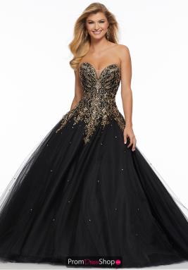 big black prom dress