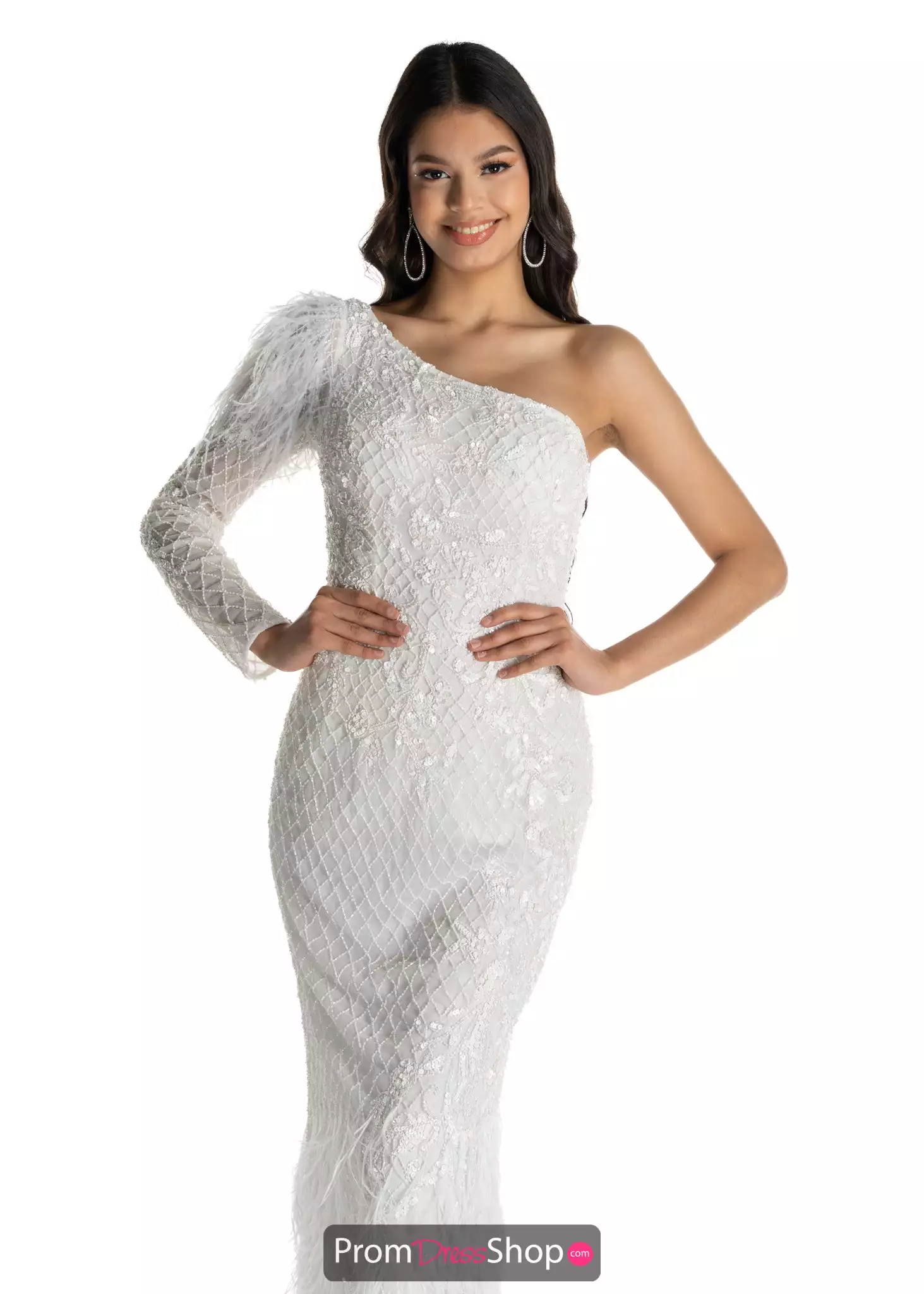 white long sleeve maxi dress with split Mew Mews Mareike Long Sleeve Lace Split Maxi Dress In White