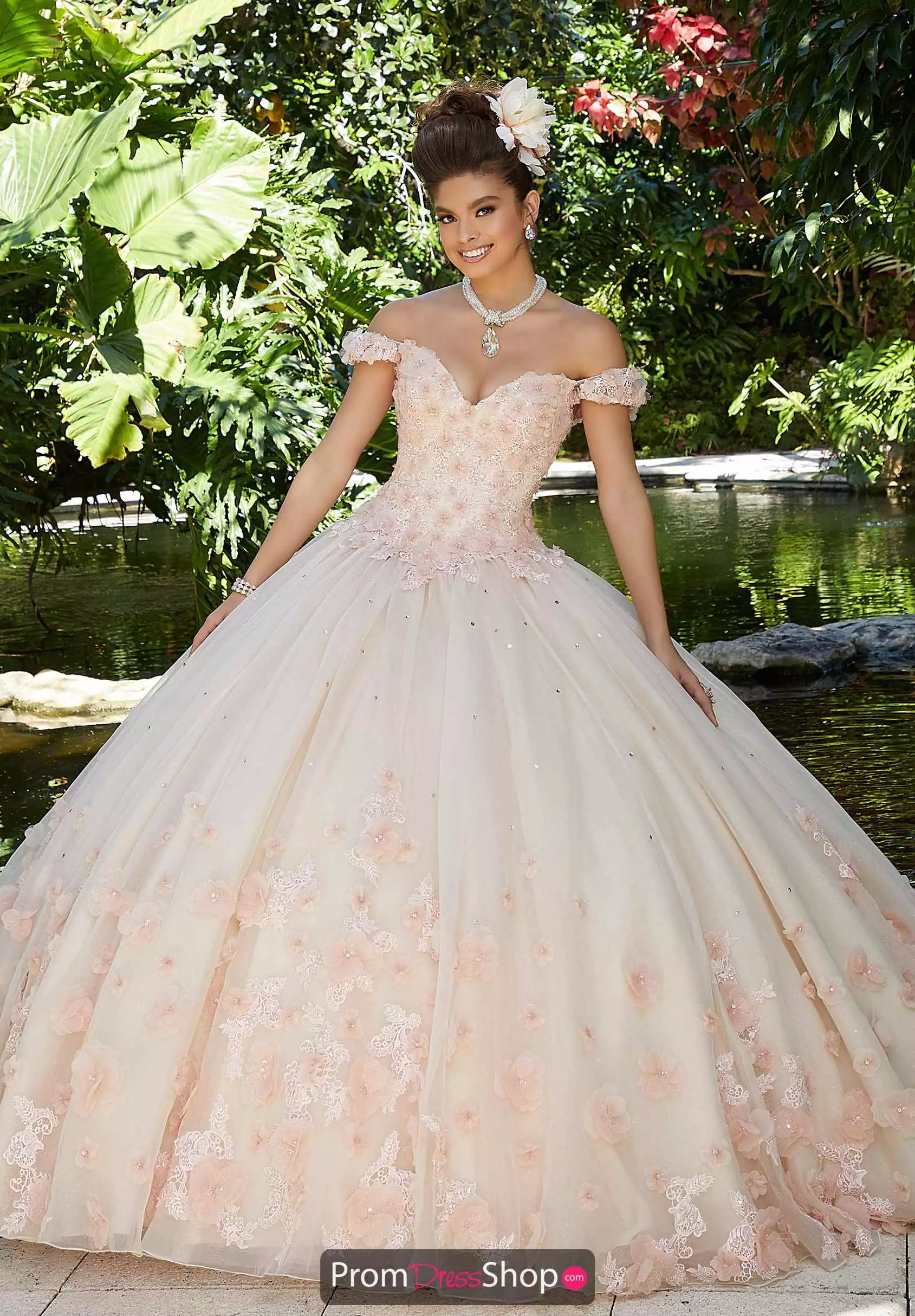 Off The Shoulder Ball Gown 34015