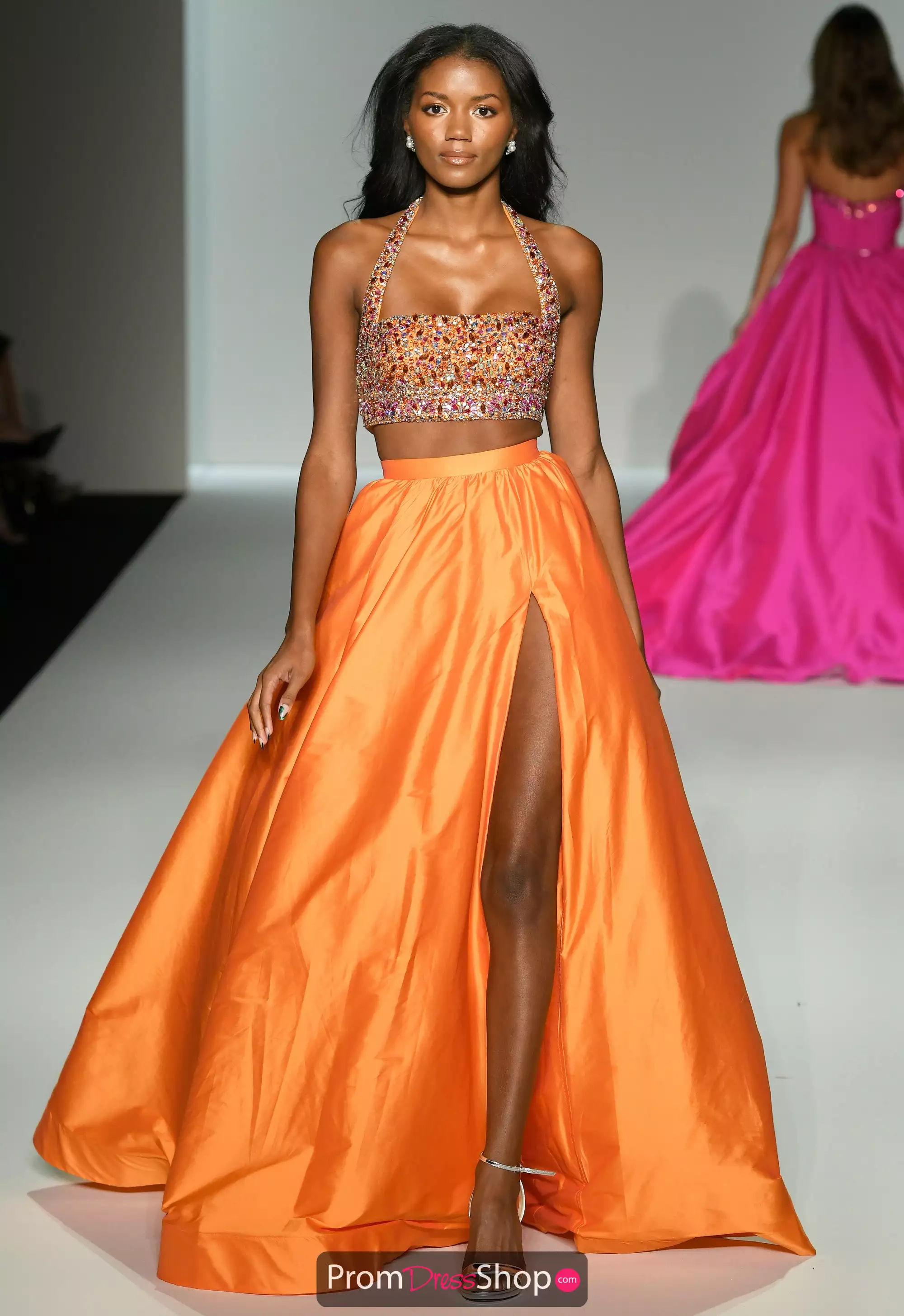two piece a line dress Rachel Allan 7106 Red 2 Piece A-Line Dress – Formalwear Outlet main image 0